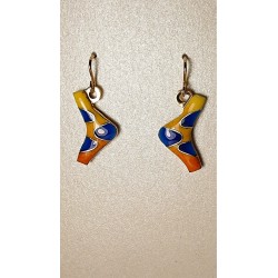 yellow pendant earring