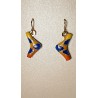 yellow pendant earring